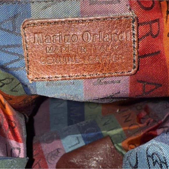 MARINO ORLANDI Bucket Bag Leather Handbag. - Picture 6 of 9